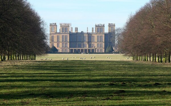 Hardwick Hall, an Elizabethan country house of the Duke in Derbyshire