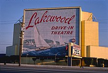 Lakewood Drive-In Theater, 1981. Photo by John Margolies. Lakewood Drive-In Theater, Lakewood, California.jpg