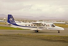 A Landsflug Dornier 228 at Reykjavík Airport