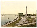 Darstellung des historischen Leuchtturms aus der Zeit um 1900