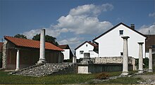 A partially reconstructed temple of Apollo Grannus at Faimingen (Phoebiana) near Lauingen Lauingen Apollo-Grannus-Tempel.jpg