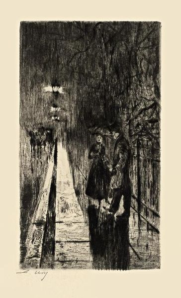 File:Lesser Ury Nächtliche Begegnung in der Tiergartenstraße.jpg