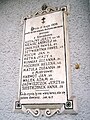 Pamětní deska obětem tragédie z roku 1906
