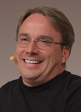 Линус Торвальдс на LinuxCon Europe в 2014