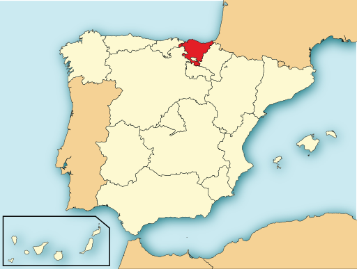 Localización del País Vasco