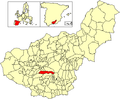 Розташування муніципалітету Ділар у провінції Гранада