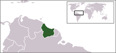 Położenie Surinamu