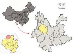 Contea di Jianchuan – Mappa
