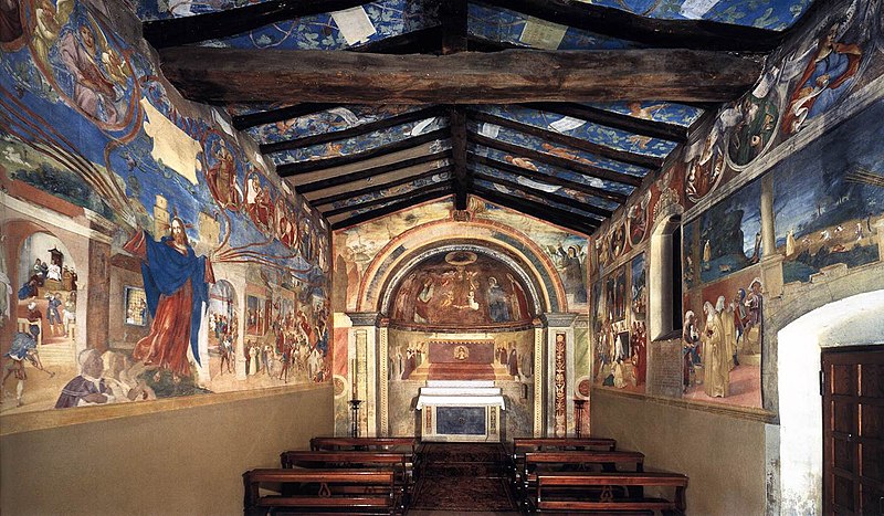 File:Lotto - View of the oratory toward the altar, 1523-24, Oratorio Suardi.jpg