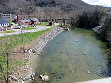 Lower end of the Saxtons River, where it flows into the Connecticut River.