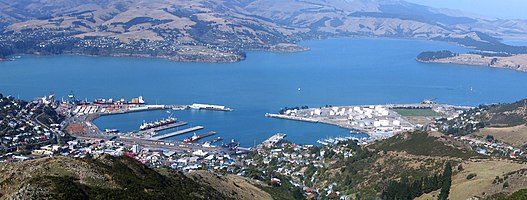 Lyttelton Harbour as seen from Mount Cavendish