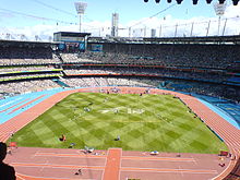 Athletics at the Melbourne Cricket Ground (MCG) during the 2006 Commonwealth Games, Melbourne MSC, 2006 Commonwealth Games.jpg