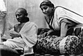 Mahatma Gandhi and Sarojini Naidu at 1942 AICC Session.jpg
