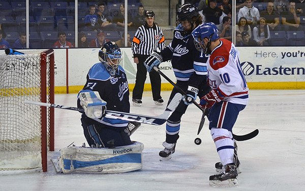 The Black Bears playing against UMass Lowell in 2014