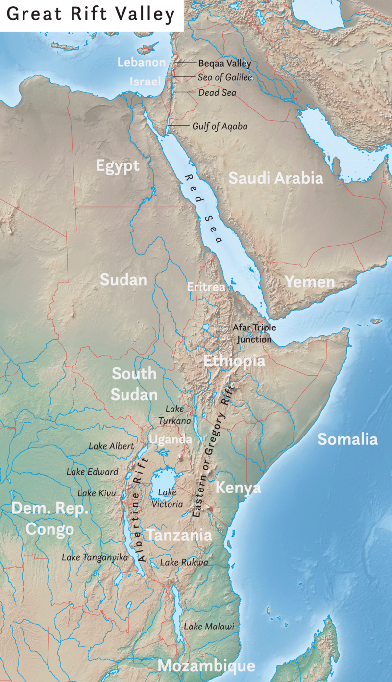 Rhine Rift Valley Map Great Rift Valley - Wikipedia