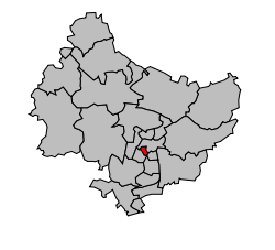 Kanton na mapě arrondissementu Rouen