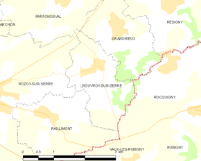 Poziția localității Rouvroy-sur-Serre