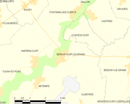 Seraucourt-le-Grand - Localizazion