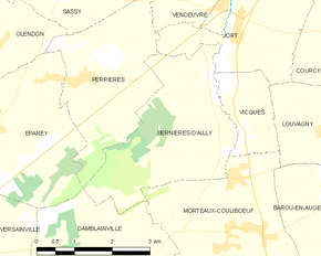 Poziția localității Bernières-d'Ailly