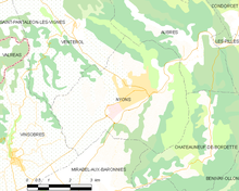 A map of the commune.