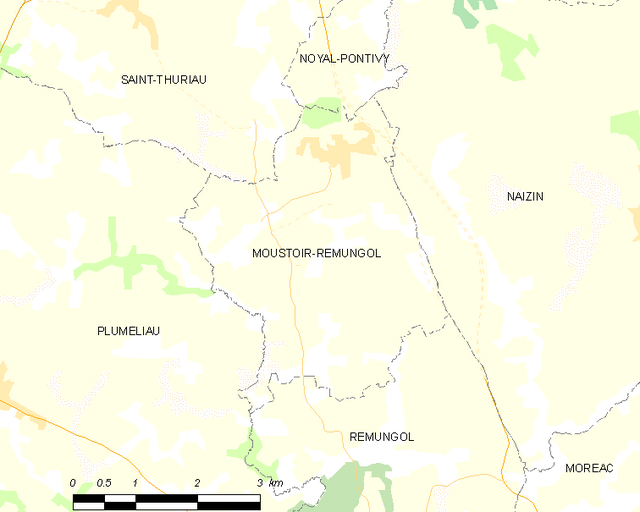 Poziția localității Moustoir-Remungol