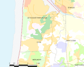 Mapa obce Cucq