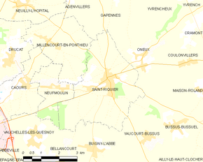 Poziția localității Saint-Riquier