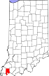 Localizacion de Vanderburgh Indiana