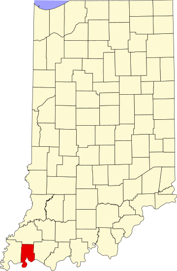 File:Map of Indiana highlighting Vanderburgh County.svg