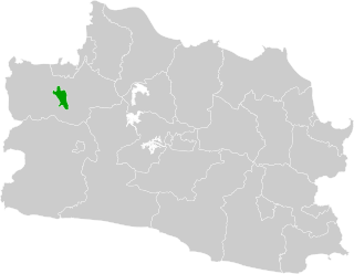 Localização de Bogor em Java Ocidental