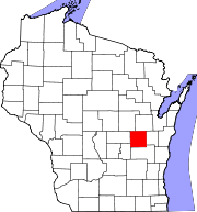 Map of Wisconsin highlighting Winnebago County.svg
