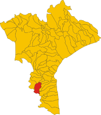 Locatie van Cardinale in Catanzaro (CZ)