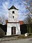 Marienkapelle Rothenberg, Monheim, Bavaria. Note the optically illusion the cross-shaped window creates.