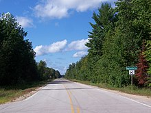 Entering Marinette County at the Menominee River