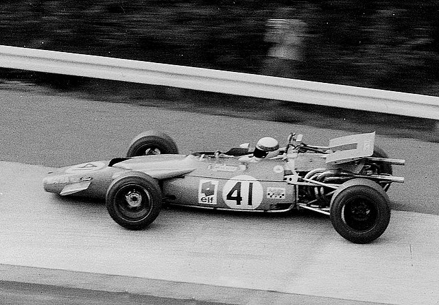 1969: Jackie Stewart pictured with the MS84 at the Nürburgring