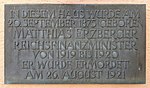 Gedenktafel an seinem Geburtshaus in Buttenhausen