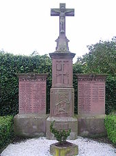 Memorial to soldiers of two world wars