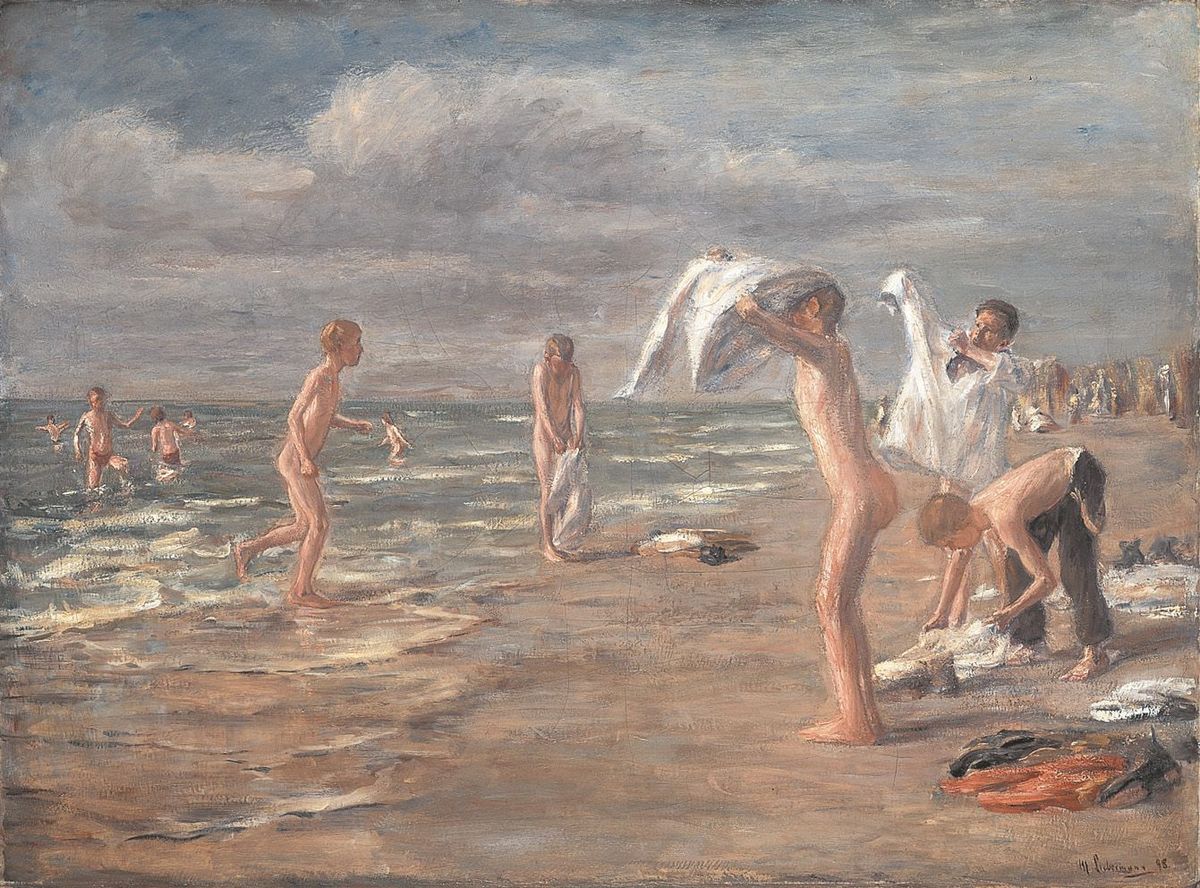 File:Max Liebermann Boys Bathing.jpg - Wikimedia Commons 