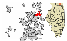 McHenry County Illinois Incorporated and Unincorporated areas Johnsburg Highlighted.svg