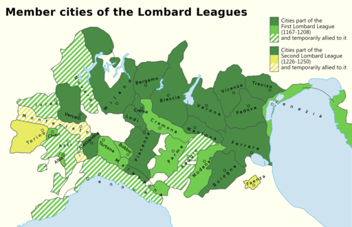 Member Cities of the Lombard Leagues