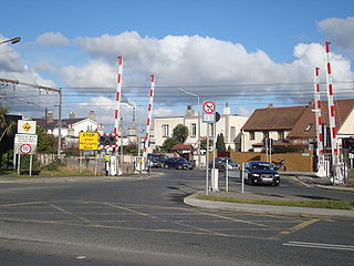 <span class="mw-page-title-main">Merrion Gates</span> Railway level crossing