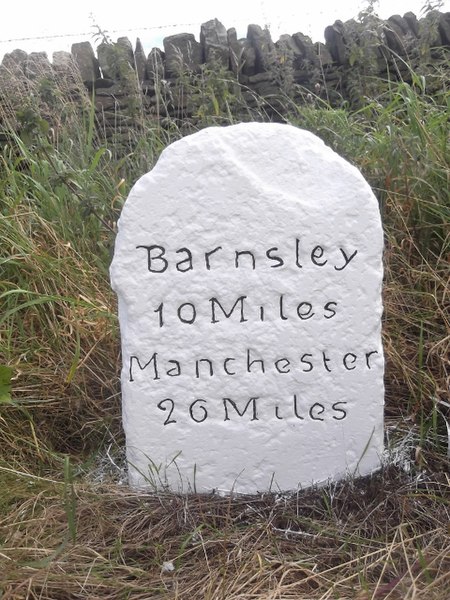 File:Milestone near Fulshaw Cross, Penistone.jpg