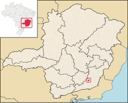 Location in Minas Gerais  state