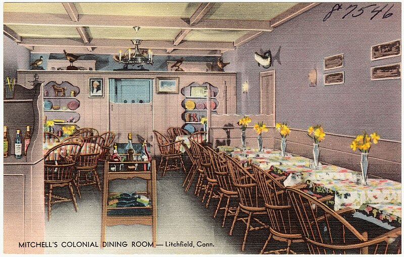 File:Mitchell's Colonial Dining Room--Litchfield, Conn (87546).jpg