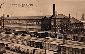 Les usines Germain à Monceau-sur-Sambre en 1925.