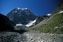 Il Monte Collon visto da Arolla.