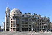 Edificio de la Compañía de Seguros del Norte, Moscú (1909-1911), junto con I. I. Rerberg , V. K. Oltarzhevsky y M. M. Peretyatkovich.