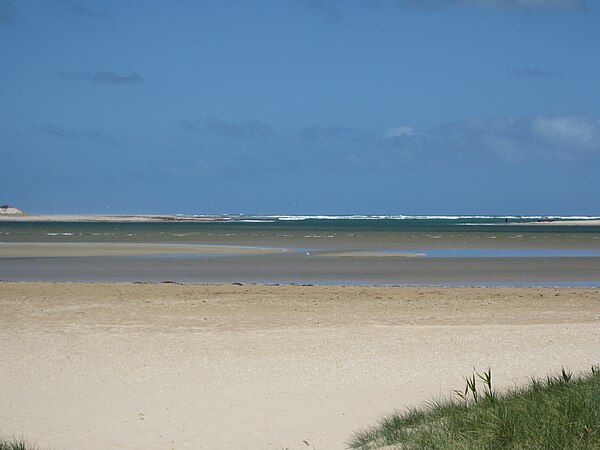 Murray Mouth viewed from Hindmarsh Island