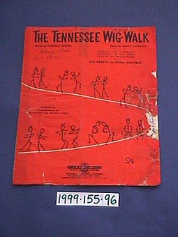 Sheet music for "The Tennessee Wig-Walk" Music, sheet (AM 1999.155.96-5).jpg