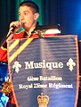 Royal Military College of Canada cadet performs with Royal 22e Regiment at 60th anniversary gala, Royal Military College Saint-Jean